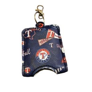 Texas Rangers sanitizer key chain